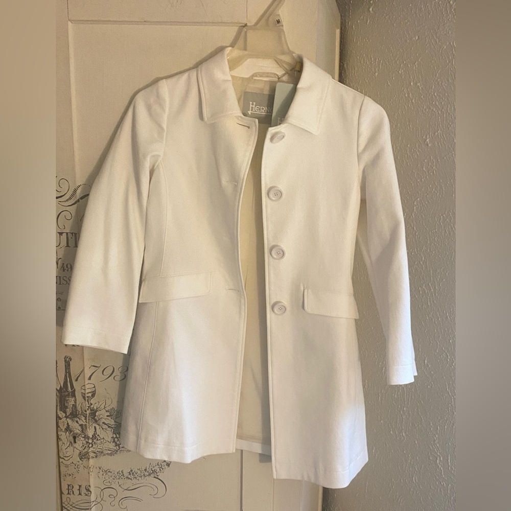 Gorgeous NWT Authentic Herno Ivory Dress Coat